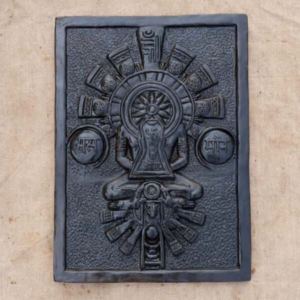 Spiritual Terracotta Wall Art – Divine Serenity