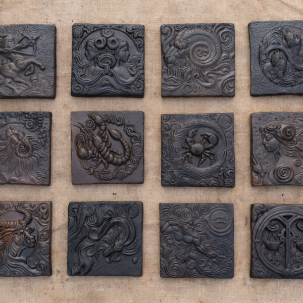 Handcrafted Zodiac Terracotta Wall Art