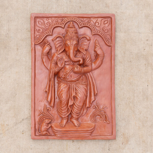 Handcrafted Terracotta Lord Ganesha Wall Art